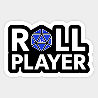 Roll Player (Blue d20) Sticker